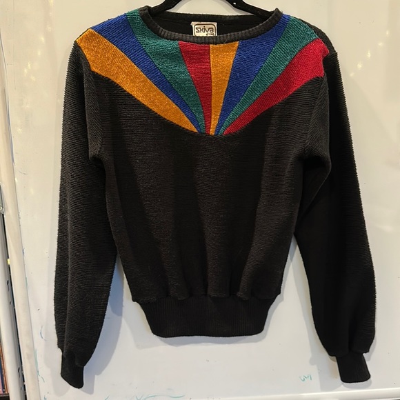 Vintage Skiva sunburst sweater size M - Picture 1 of 7
